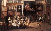 FRANCKEN, Ambrosius Supper at the House of Burgomaster Rockox dhe France oil painting reproduction